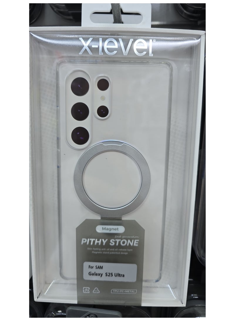 إكس ليفيل حافظة مغناطيسية من X-Level Pithy Stone لهاتف Samsung Galaxy S25 Ultra - حماية أنيقة ومتينة