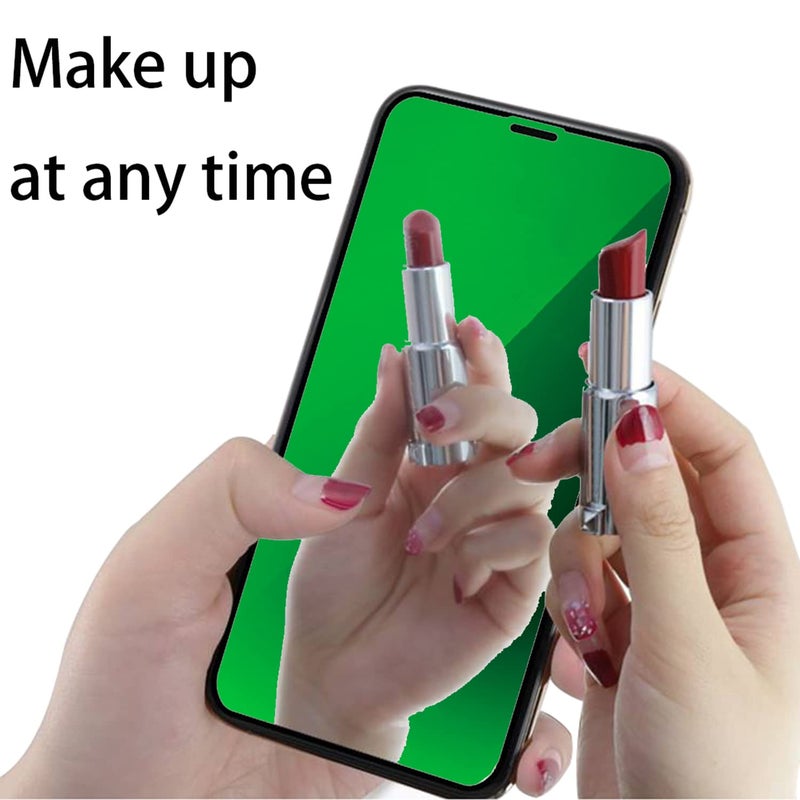 BWEDXEZ 2 PCS Anti-Blue Privacy Tempered Glass Mirror Anti-Spy Screen Protector Anti-Peeping Film Compatible with iPhone 14 Plus /iPhone 13 Pro Max, 6.7 inch Electroplated 9H Hardness Anti-scratch (Green) - Image 5