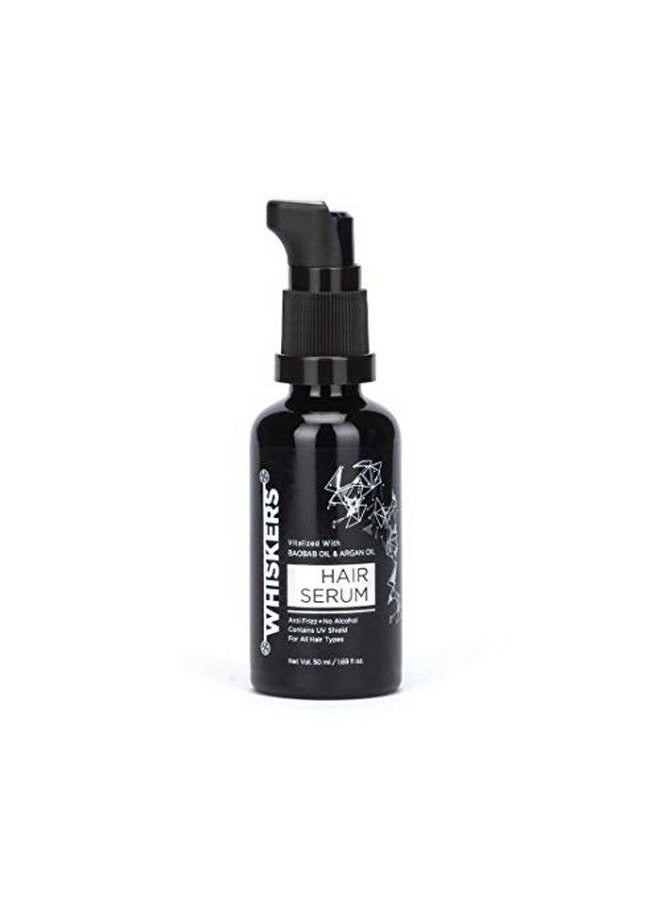 WHISKERS - Hair Serum Vitalised With Baobab Oil Argan Oil & Vitamin E (50Ml) Antifrizz And Contains Uv Shield Promotes Hair Growth - Image 1