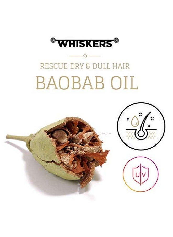 WHISKERS - Hair Serum Vitalised With Baobab Oil Argan Oil & Vitamin E (50Ml) Antifrizz And Contains Uv Shield Promotes Hair Growth - Image 1