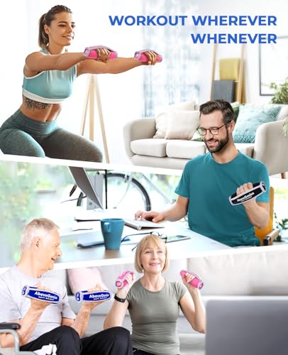 AboveGenius Hand Weights for Women Men, Soft Dumbbells Set of 6(1lb 2lb 3lb Each Pack) for Dumbbell Walking Weight Sets with Hand Strap for Workout Running, Jogging and Physical Therapy, Mothers Day Gifts for Mom - Image 5