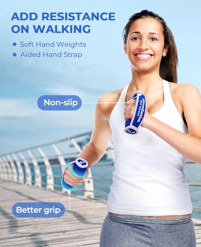 AboveGenius Hand Weights for Women Men, Soft Dumbbells Set of 6(1lb 2lb 3lb Each Pack) for Dumbbell Walking Weight Sets with Hand Strap for Workout Running, Jogging and Physical Therapy, Mothers Day Gifts for Mom - Image 3