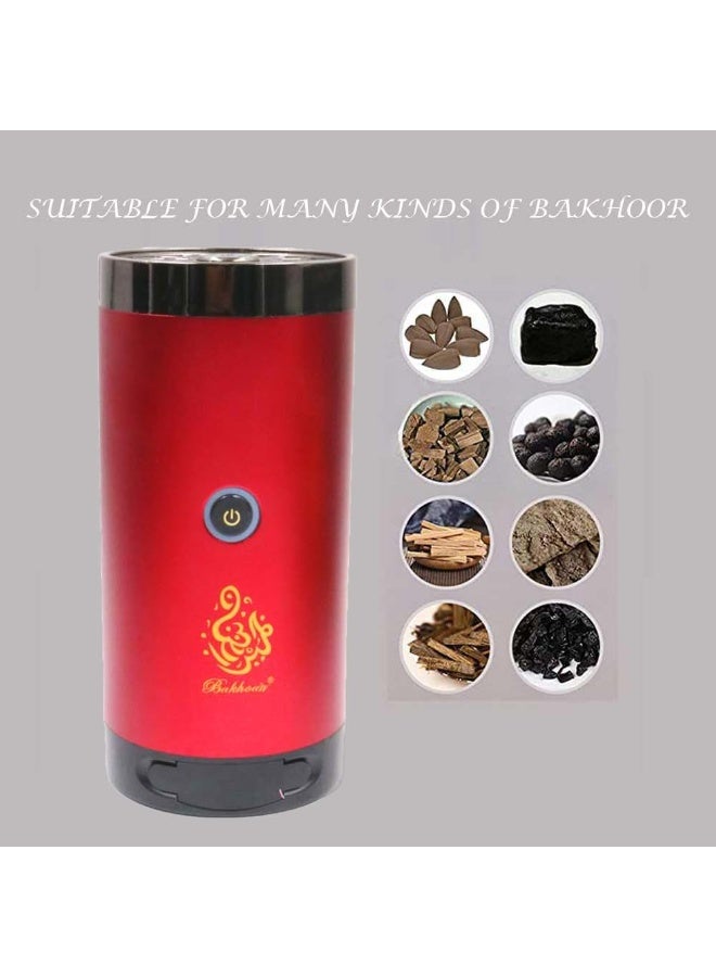 Bakhoor BoSidin Stylish Portable Incense Burner | USB Rechargeable Oud burner | Electric Arabic Mubkhara Device for Home Office and Car (X020-Red) - Image 5
