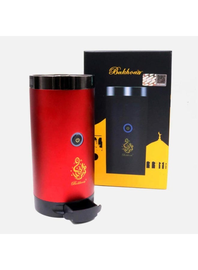 Bakhoor BoSidin Stylish Portable Incense Burner | USB Rechargeable Oud burner | Electric Arabic Mubkhara Device for Home Office and Car (X020-Red) - Image 1