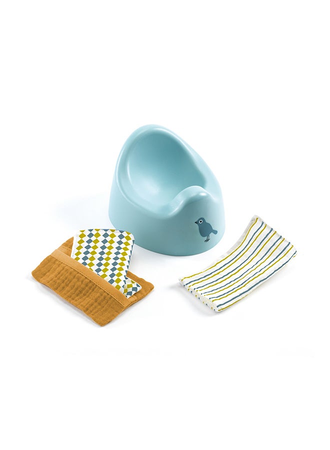 DJECO Pomea Doll Potty & Wipes - Image 3