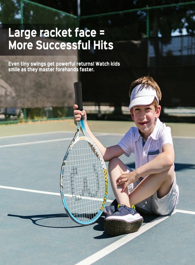 INSUM 17 inch Kids Tennis Racket for Aged 2~3 Starter, Multi-Color & Size Toddlers Tennis Racket for Baby Boys & Girls Beginner, Come with Shoulder Cover Bag for Carry(Blue) - Image 4