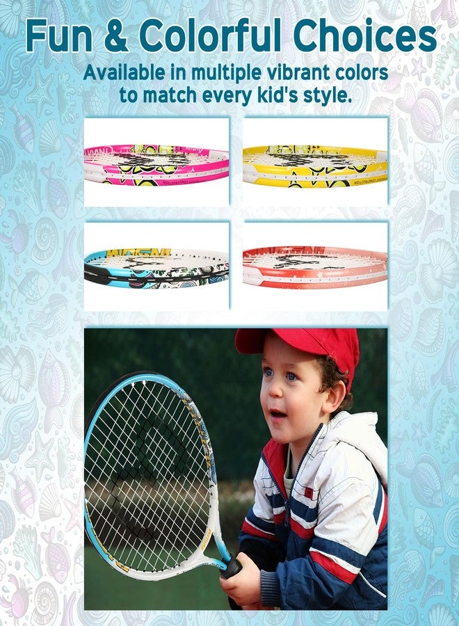 INSUM 17 inch Kids Tennis Racket for Aged 2~3 Starter, Multi-Color & Size Toddlers Tennis Racket for Baby Boys & Girls Beginner, Come with Shoulder Cover Bag for Carry(Blue) - Image 5