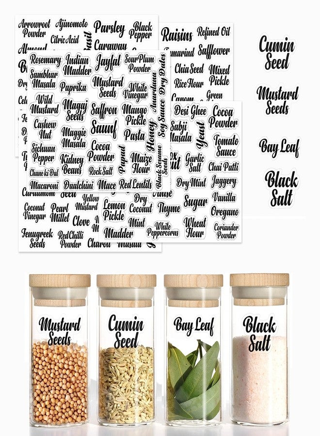 INKWARE Transparent Waterproof Vinyl Stickers for Decals Craft, Kitchen Jar containers Labels, Mason Jars Glass Bottles (Pacl of 150- (2 Inch x 1.5 Inch) - Image 1