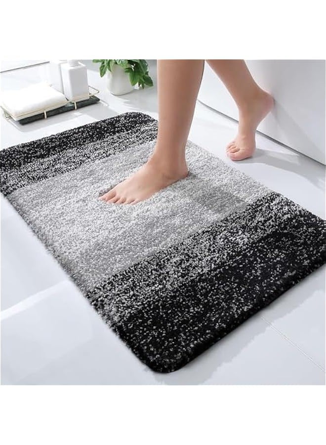 TRASSLE Luxury 51x76cm Bathroom Rug Mat,Extra Soft and Absorbent Microfiber Bath Rugs, Non-Slip Plush Shaggy Bath Carpet, Machine Wash Dry - Image 1