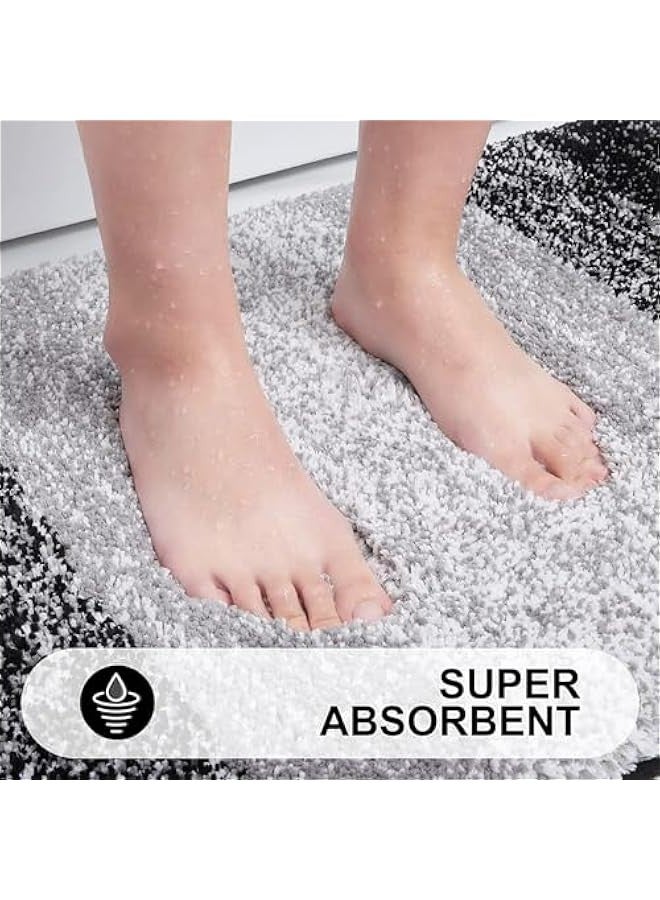 TRASSLE Luxury 51x76cm Bathroom Rug Mat,Extra Soft and Absorbent Microfiber Bath Rugs, Non-Slip Plush Shaggy Bath Carpet, Machine Wash Dry - Image 4