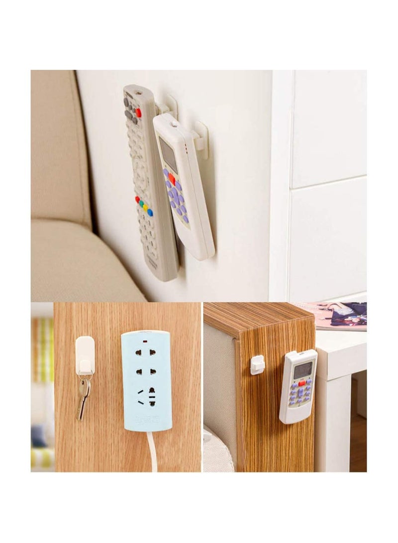 SOLARAE Damage Free Acrylic Wall Mount Organizer Storage Box for Phone Remote Control Holder Transparent Remote Control Holder Convenient Acrylic Media Organizer 4 Pcs - Image 5