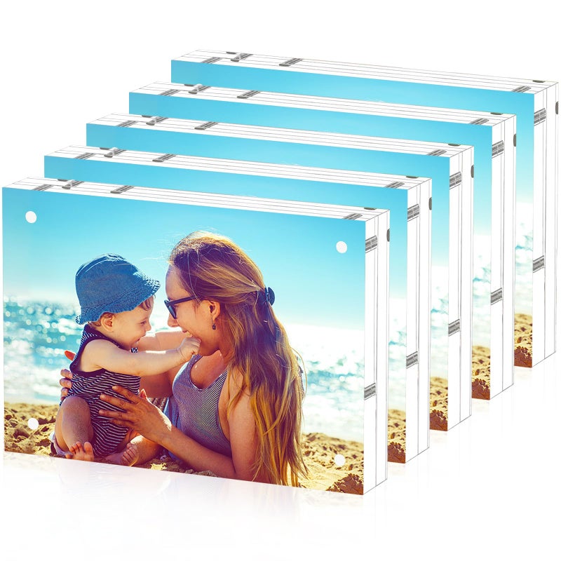 Helplex Acrylic Frame 5 Pack 3.5 × 5 إطارات صورة أكريليك - Image 1