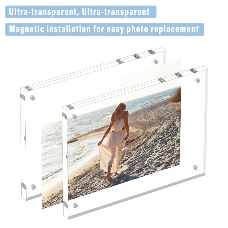 Helplex Acrylic Frame 5 Pack 3.5 × 5 إطارات صورة أكريليك - Image 3