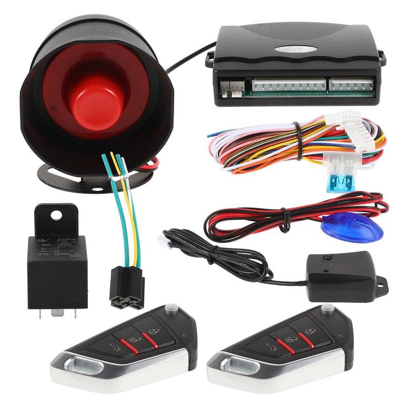Universal Car Alarm System with Keyless Entry Central Locking Anti Theft Remote Control Kit - Image 2