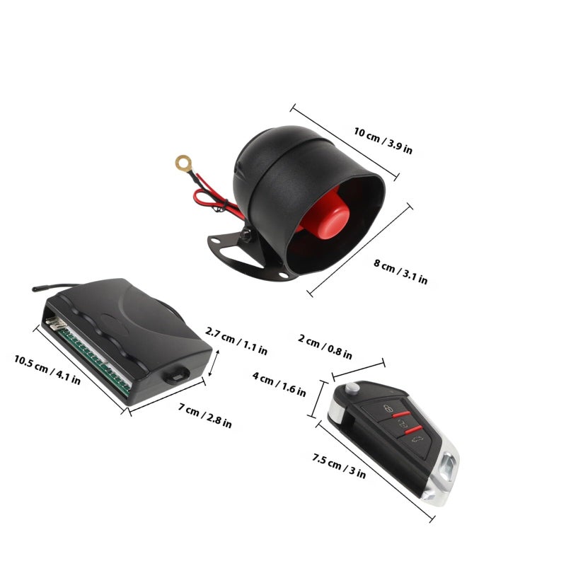 Universal Car Alarm System with Keyless Entry Central Locking Anti Theft Remote Control Kit - Image 3