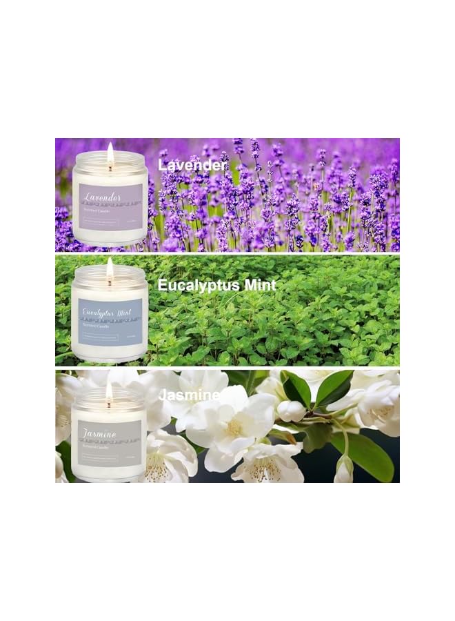 The Bros 6 Pack Candles for Home Scented Aromatherapy Candles Gifts Set for Women, Lavender Candle, Natural Soy Wax Long Lasting Candle Set Gifts for Birthday, Valentine, Ramadan, Anniversary Present - Image 2