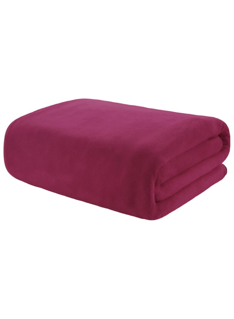 فابينني منشفة حمام من الألياف الدقيقة فائقة النعومة مقاس 80 × 160 سم، منشفة شاطئ فائقة الامتصاص، منشفة استحمام من الألياف الدقيقة سريعة الجفاف، لون أحمر خمري - Image 1