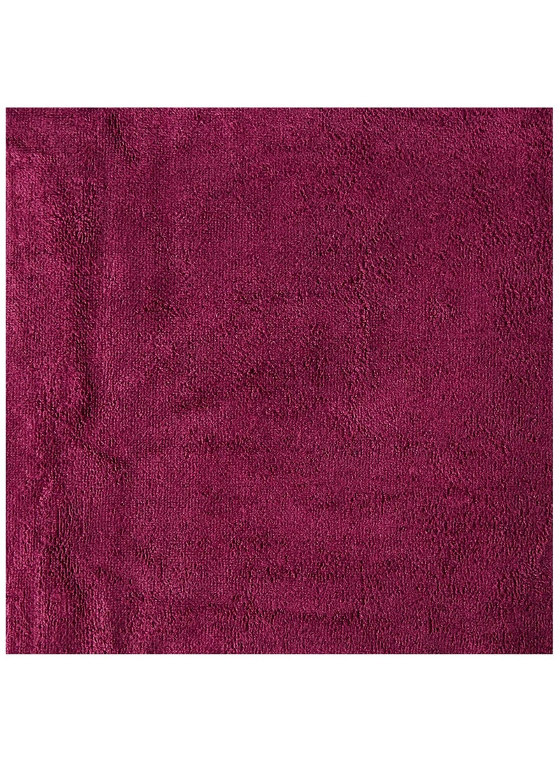 فابينني منشفة حمام من الألياف الدقيقة فائقة النعومة مقاس 80 × 160 سم، منشفة شاطئ فائقة الامتصاص، منشفة استحمام من الألياف الدقيقة سريعة الجفاف، لون أحمر خمري - Image 3
