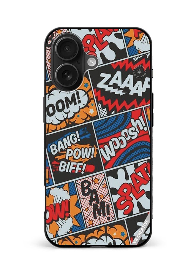 VR CREATIVE Protective Case Cover For Apple iPhone 16 Pop Art Design Multicolour