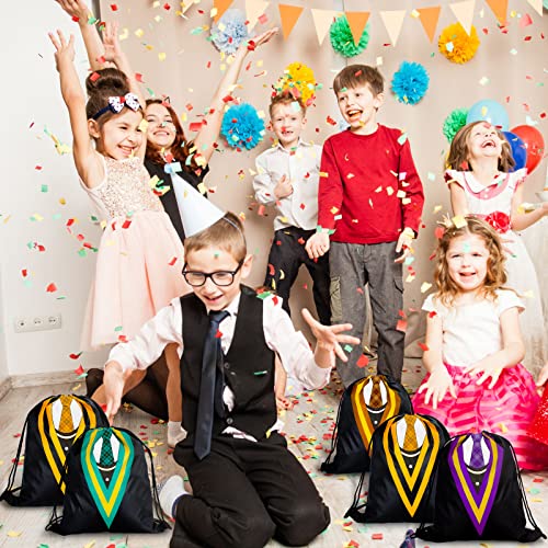 Saintrygo 24 Pieces Magical Wizard School Party Favor Bags Magical Themed Party Goodie Bags Drawstring Backpack Wizard Gift Backpack Dress up Novelty Decorations Supplies for Kids(Novel Style) - Image 5