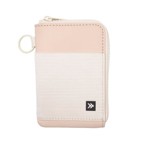 Thread Wallets RFID Blocking Leather Zip Wallet with Card Holder for Men and Women (Off White) - Image 1
