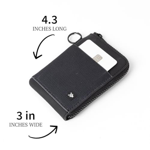 Thread Wallets RFID Blocking Leather Zip Wallet with Card Holder for Men and Women (Off White) - Image 5
