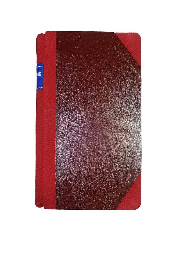 LRS Full Index Account Book SHORT Handy Size - Copy Size - 21x17 CM - 80 GSM Paper - Red Half Canvas PVC Binding (375 Page) - Image 1