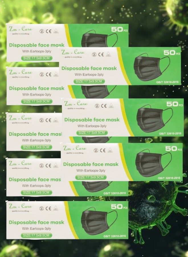 زي إم 400 قطعة من أقنعة الوجه للاستخدام مرة واحدة - Image 1