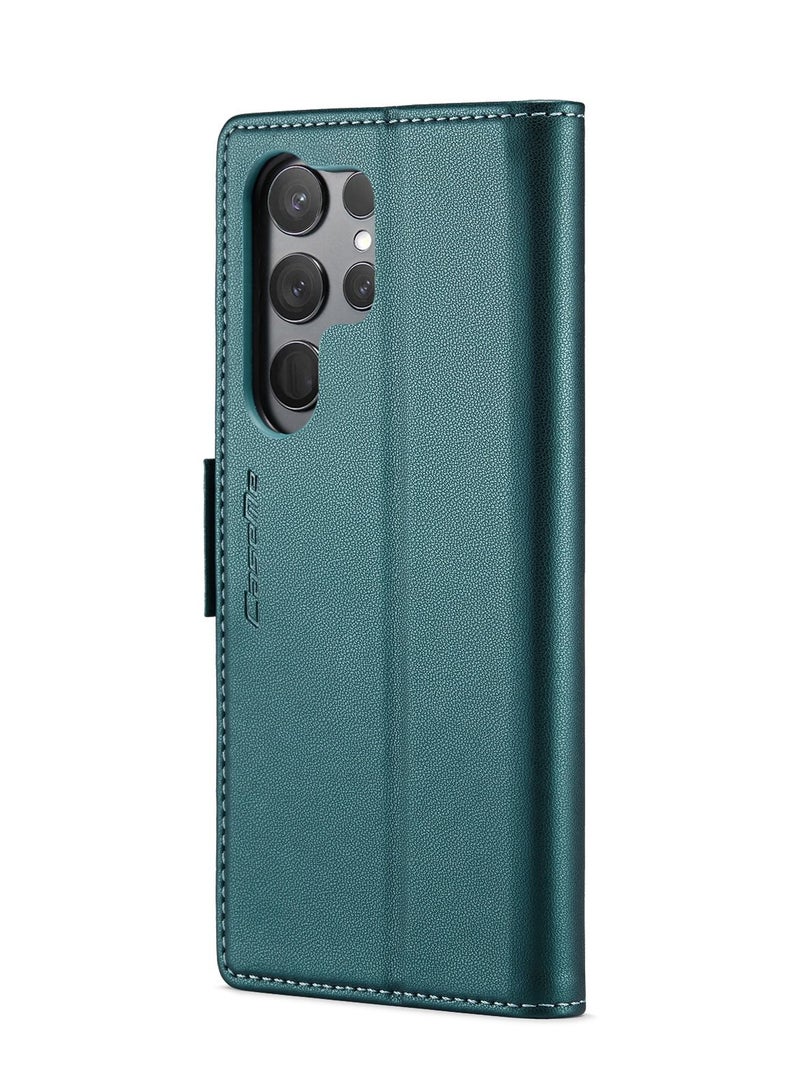 Suteni Flip Cover Card Slots Leather Phone Case for Samsung - Image 2