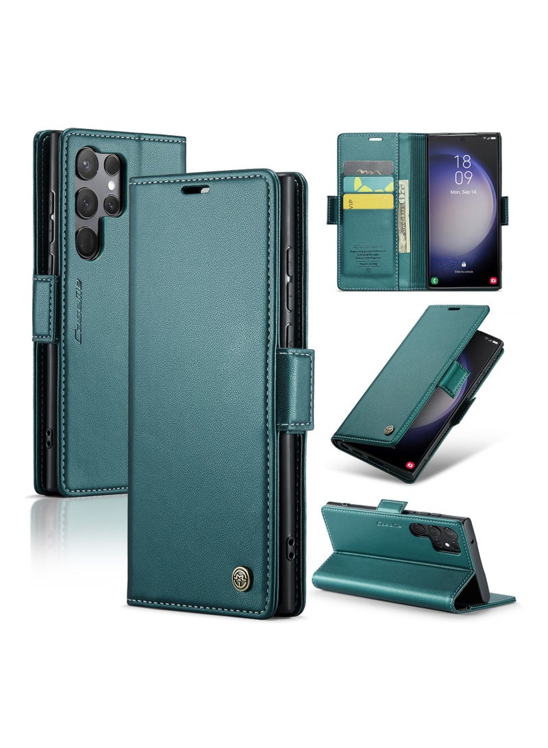 Suteni Flip Cover Card Slots Leather Phone Case for Samsung - Image 3