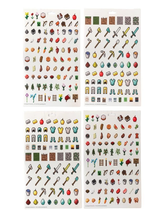 Innovative Designs Minecraft Stickers for Kids, 14 Sheet Book Set Including Puffy Sticker, 1200+ Stickers - Image 4