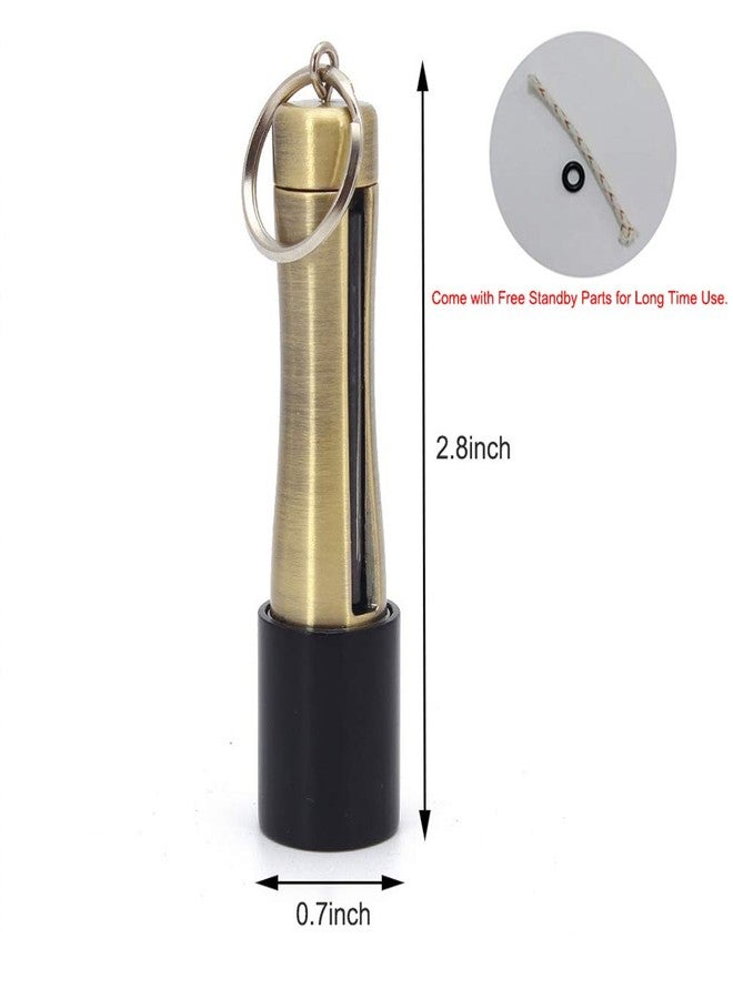 AIKENR Matchstick Fire Starter, Permanent Flint Match Kerosene Refillable Keychain Lighter Waterproof Fire Starter Outdoor Emergency Survival Gear - Image 3