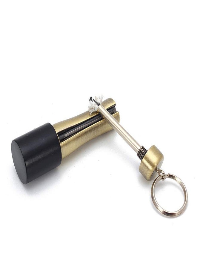 AIKENR Matchstick Fire Starter, Permanent Flint Match Kerosene Refillable Keychain Lighter Waterproof Fire Starter Outdoor Emergency Survival Gear - Image 1