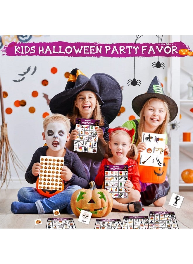 V-Opitos Halloween Bingo Game Card For Kids/Adults, 36 Players - Halloween Game For Family/School Classroom/Large Group, Halloween Party Favor For Toddler Boy/Girl - Image 2