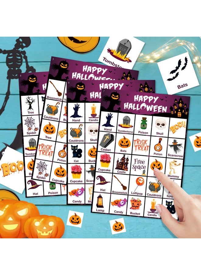 V-Opitos Halloween Bingo Game Card For Kids/Adults, 36 Players - Halloween Game For Family/School Classroom/Large Group, Halloween Party Favor For Toddler Boy/Girl - Image 3