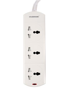 Olsenmark Olsenmark 3 Way Power Socket OMES1807D, 3 M cord, PP Fire Proof Housing and Child Safety, Ideal for Home, Office  - Image 1