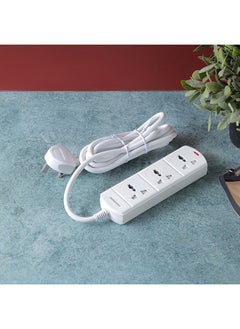 Olsenmark Olsenmark 3 Way Power Socket OMES1807D, 3 M cord, PP Fire Proof Housing and Child Safety, Ideal for Home, Office  - Image 2