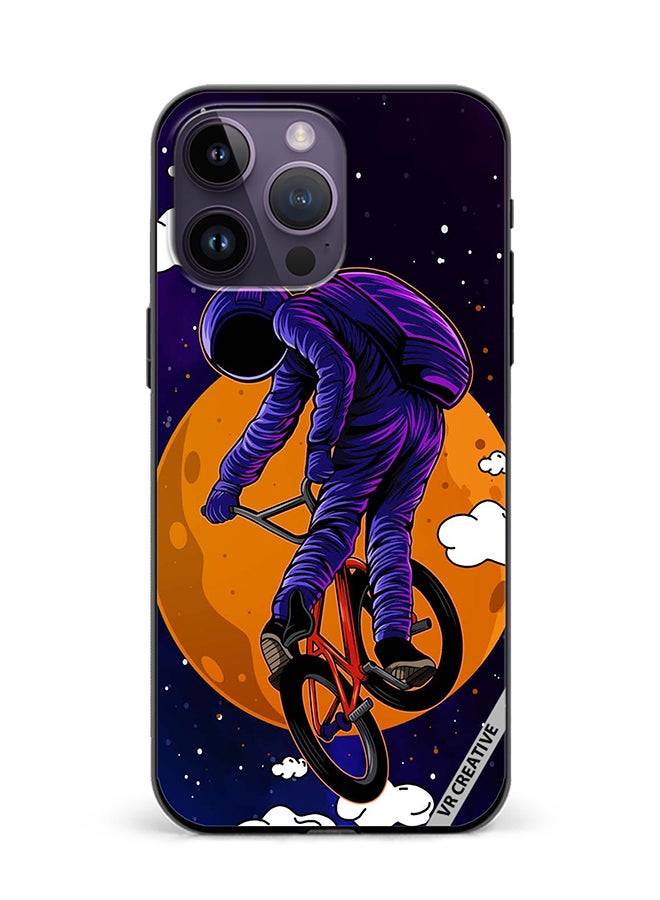 VR CREATIVE Protective Case Cover For Apple iPhone 16 Pro Wheelie Astro Design Multicolour - Image 1
