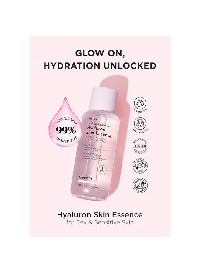Hanskin Real Complexion Hyaluron Skin Essence, 5 In 1 - Image 2