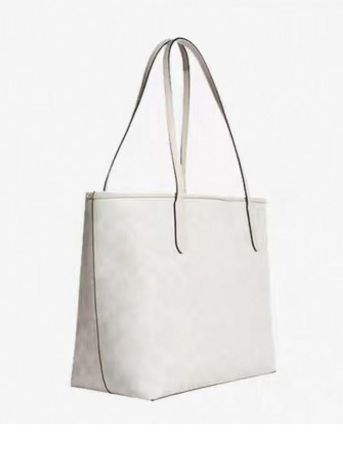 coachoutlet Coach City Tote Bag In Signature Canvas Women's Fashion Versatile Large Capacity Large Size Handheld Shoulder Bag Tote Bag - Image 3