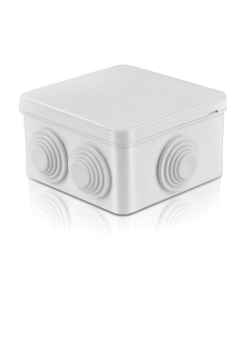 Excefore 4 Pcs Junction Box, ABS Plastic Dustproof Waterproof Cable Protect Enclosure, for Indoor Outdoor Electronics Cable, CCTV Camera, LED Strip, Road Sign  - Image 3