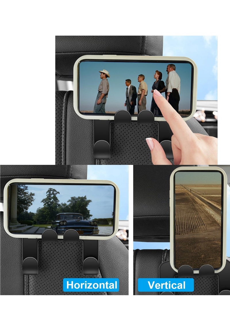 Generic 2-in-1 Car Seat Hooks - Universal Mobile Phone Holder & Car Hook for Purses and Grocery Bags  - Image 4