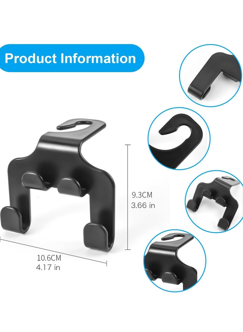 Generic 2-in-1 Car Seat Hooks - Universal Mobile Phone Holder & Car Hook for Purses and Grocery Bags  - Image 2