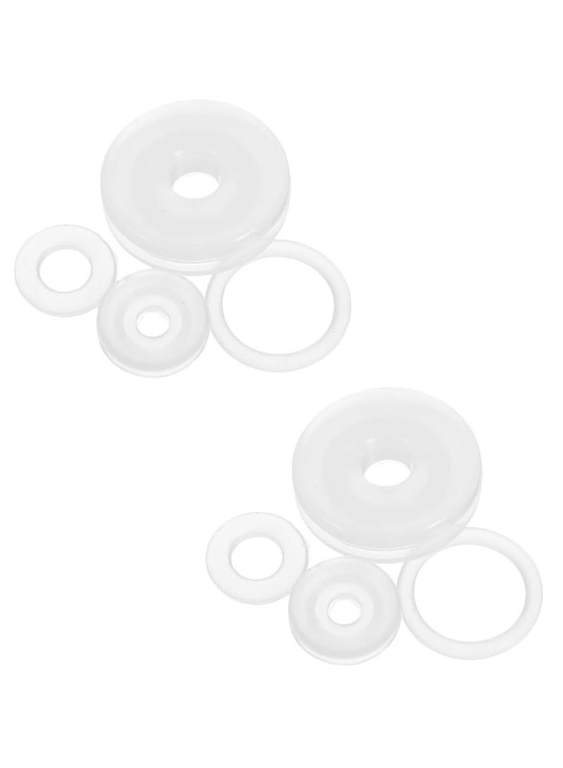 8 Piece Universal Fit Pressure Cooker Gasket Replacement Float Valve Sealer Ring  Set For 4L 5L 6L Silicone Float Valve Accessories.  - Image 1