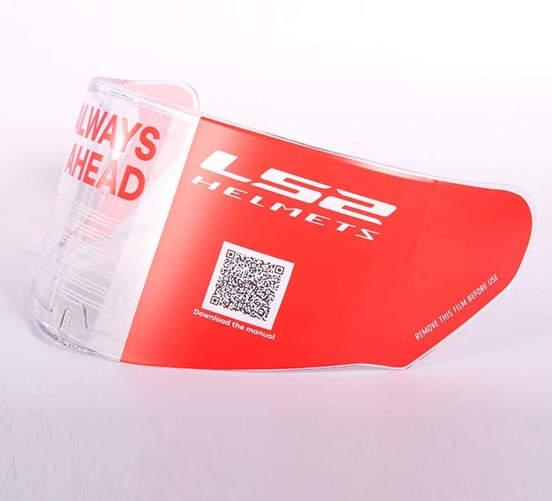 LS2 HELMETS درع وجه LS2 للخوذ مع حماية ضد الخدوش لخوذ FF320/FF328/FF353 (شفاف) - Image 1
