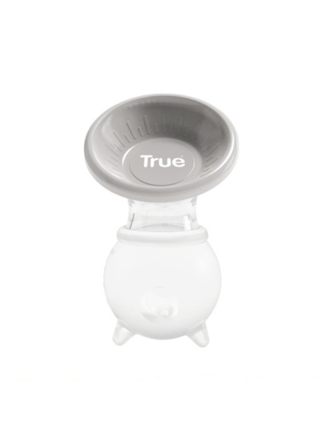 True Gold Silicone Manual Breast Pump 120ml Grey - Image 2