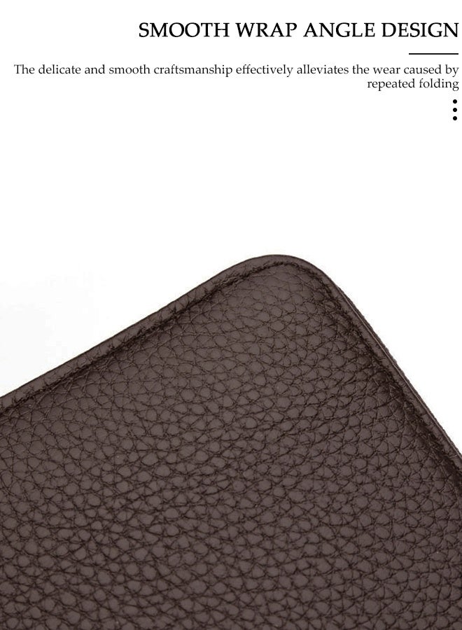 DUNISO Clutch bag for Men, Long PU Leather Business Wallet,Professional Slim Mens Handbag with Multiple Card Slots High-quality Zipper, Large Capacity Soft Pocket for Passport, Phone, Essentials - Image 4