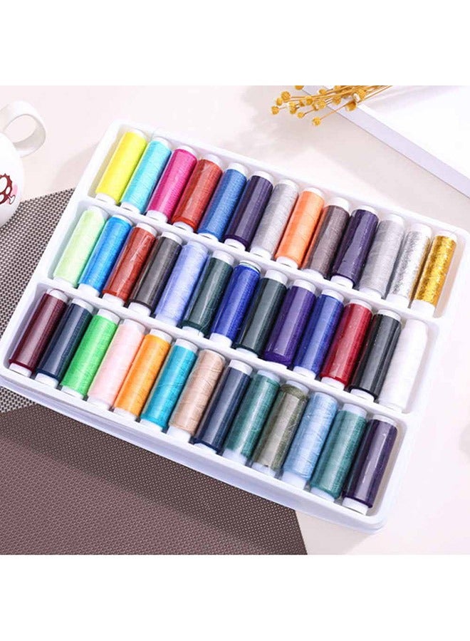 KUAZIVI Multicolor Polyester Sewing Thread Spool Set for Hand Sewing Industrial Machine - Image 2