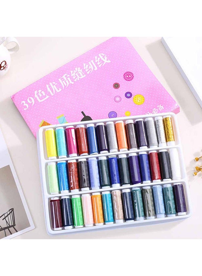 KUAZIVI Multicolor Polyester Sewing Thread Spool Set for Hand Sewing Industrial Machine - Image 3