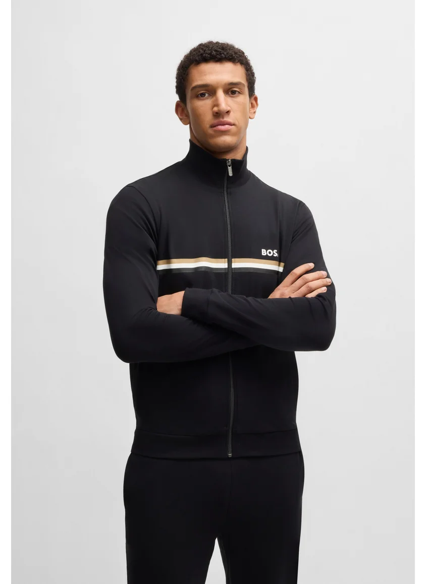 بوس Stretch-cotton regular-fit tracksuit with signature details